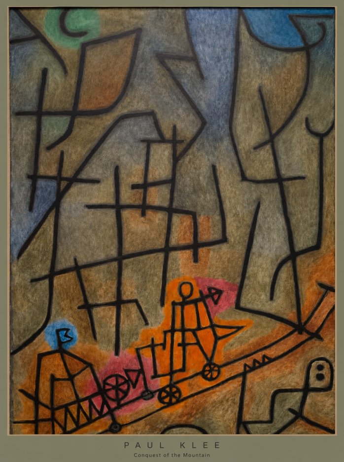 Paul Klee Conquest of the Mountain I No6 - Plakat