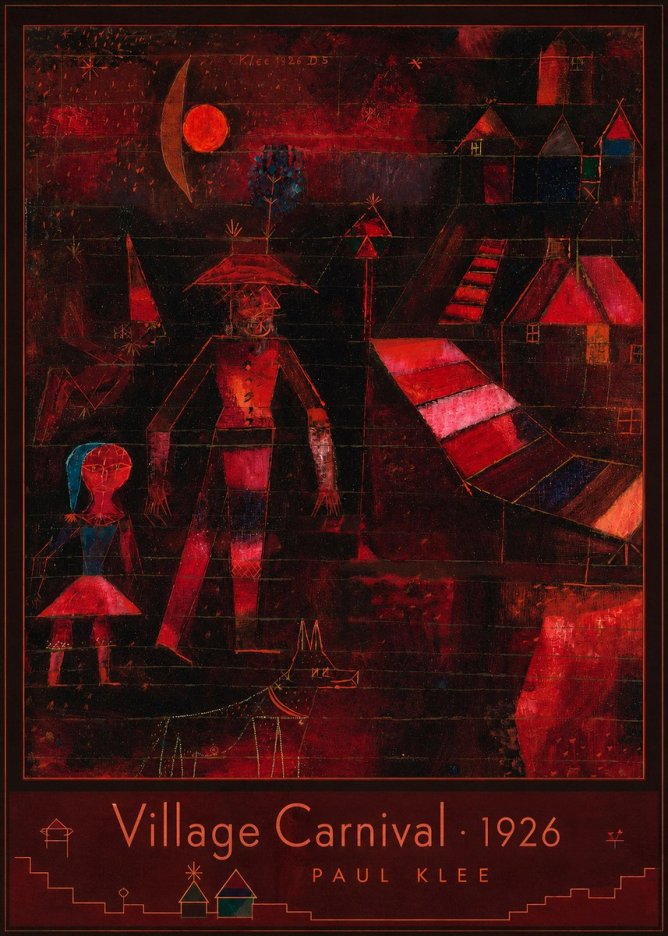 Paul Klee Village Carnival No3 - Plakat