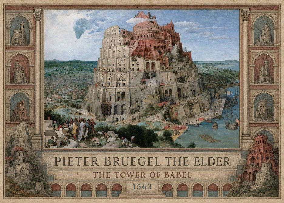 Pieter Bruegel The Tower of Babel IX No2 - Plakat