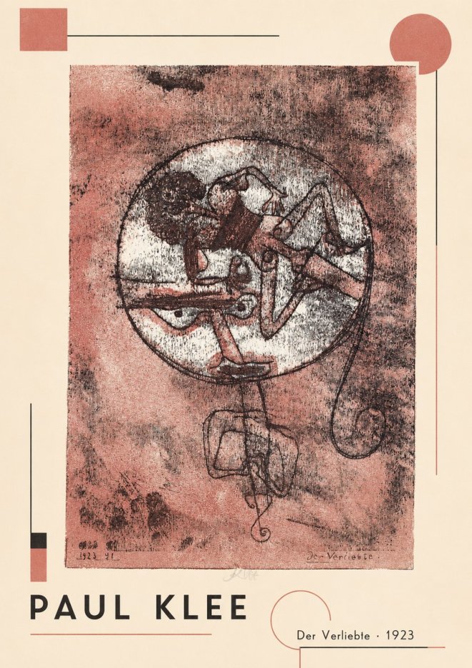 Paul Klee Der Verliebte I No2 - Plakat