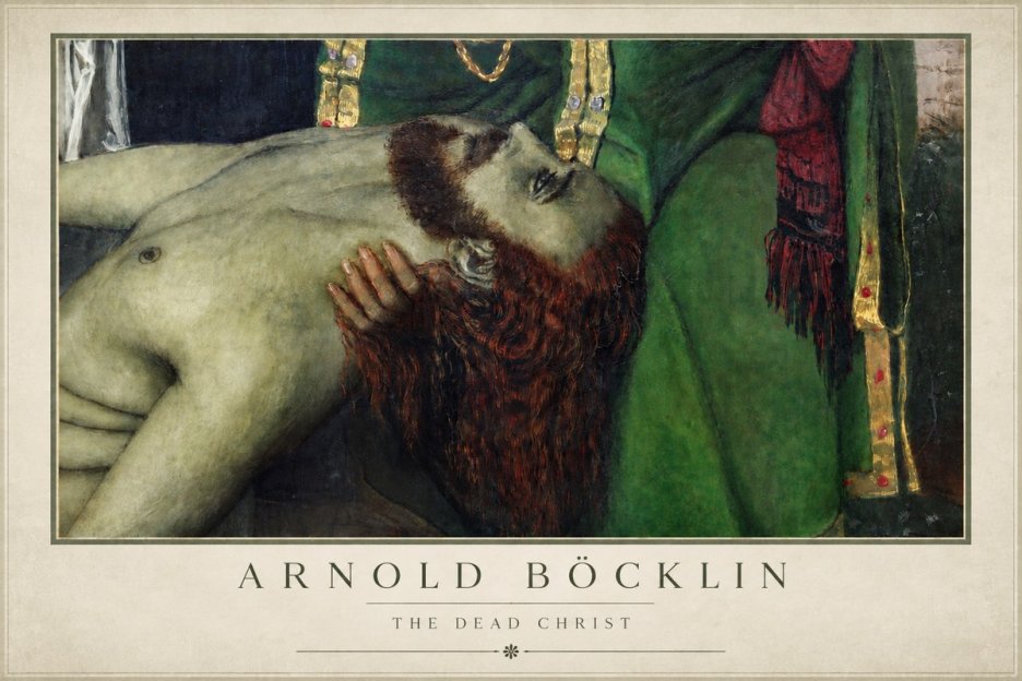 Arnold Böcklin The Dead Christ No4 - Plakat