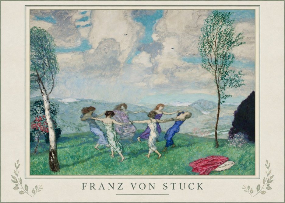 Franz von Stuck Spring Dance No1 - Plakat