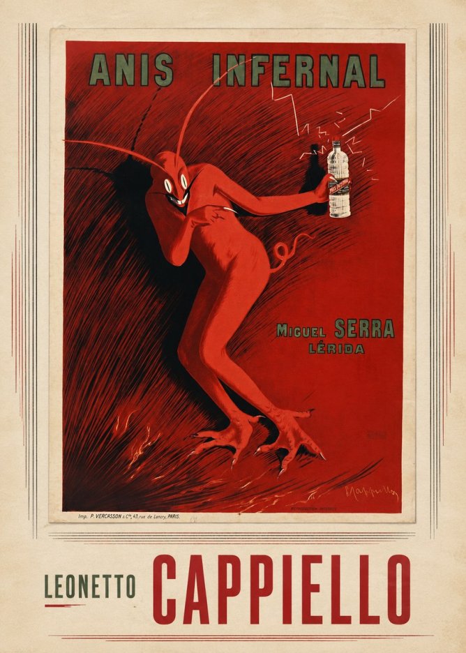 Leonetto Cappiello Anis Infernal II No4 - Plakat