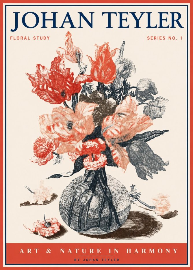 Johan Teyler Botanical Study No. 1 No2 - Plakat