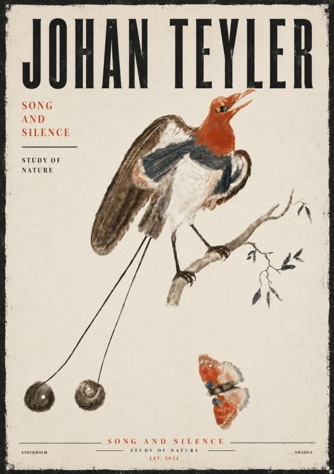 Johan Teyler Song and Silence - Study of Nature No6 - Plakat