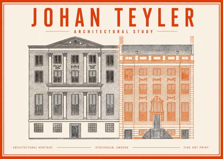 Johan Teyler Architectural Study III No3 - Plakat