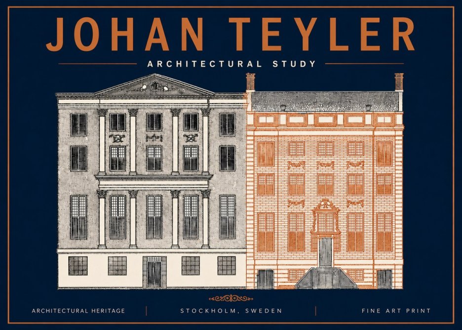 Johan Teyler Architectural Study III No4 - Plakat