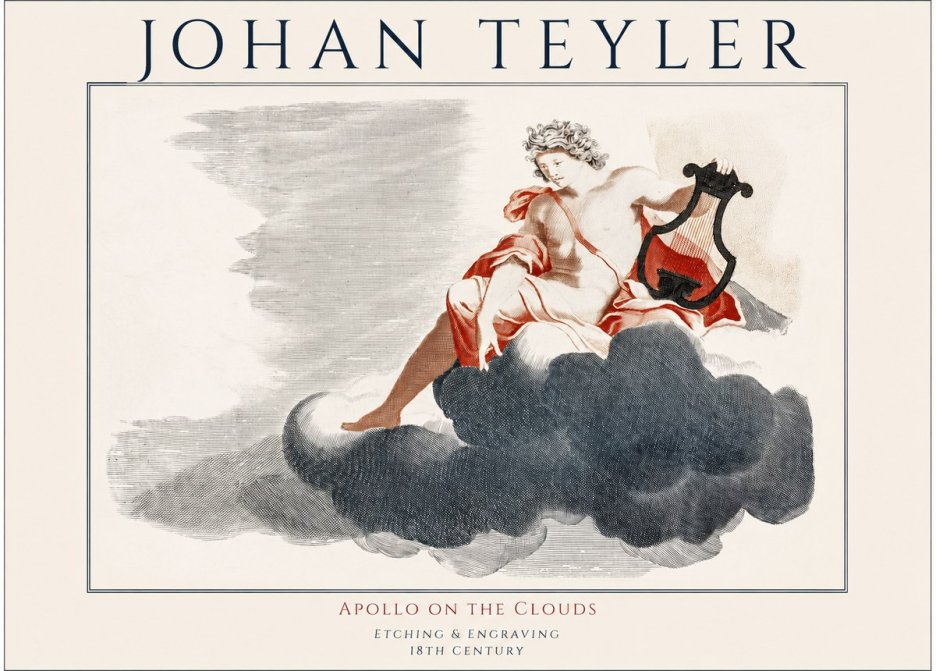 Johan Teyler Apollo on the Clouds No1 - Plakat
