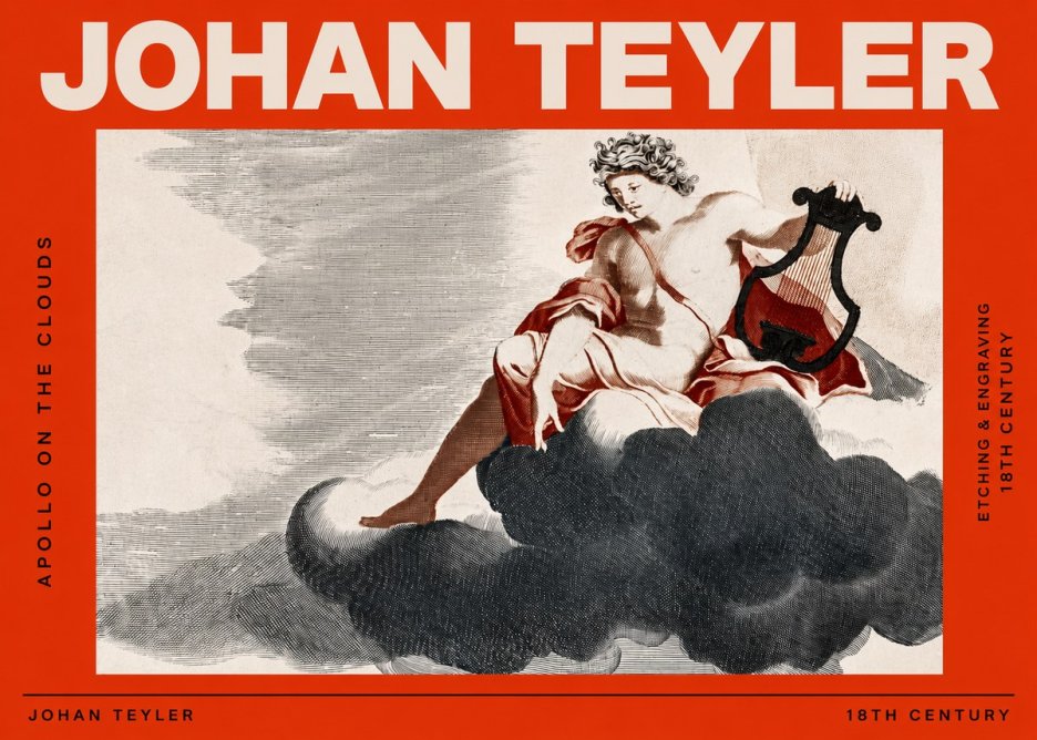 Johan Teyler Apollo on the Clouds No2 - Plakat