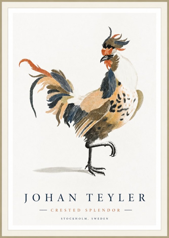 Johan Teyler Crested Splendor No1 - Plakat