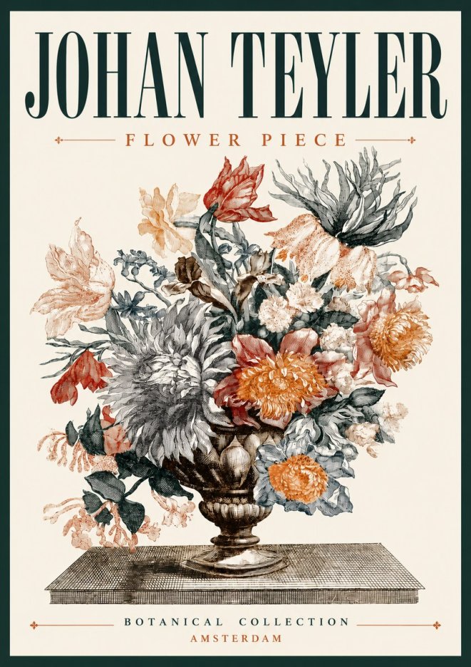 Johan Teyler Flower Piece No6 - Plakat