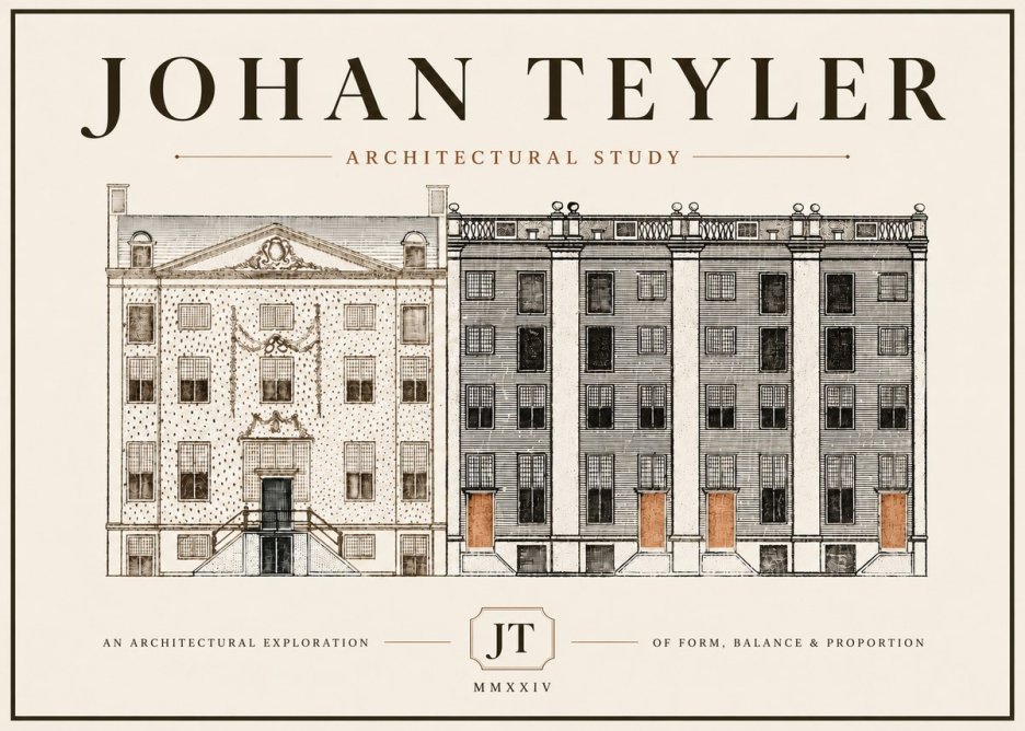 Johan Teyler Architectural Study IV No5 - Plakat