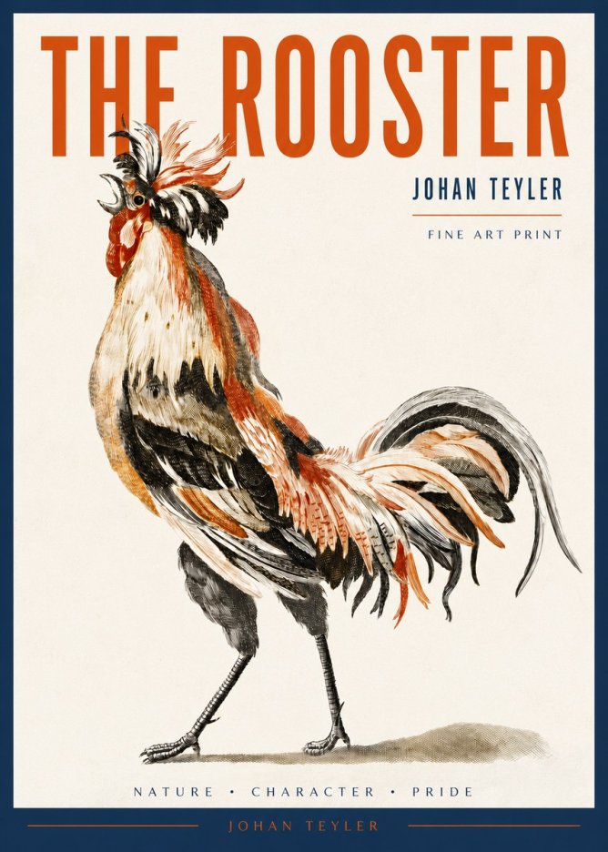 Johan Teyler The Rooster No2 - Plakat