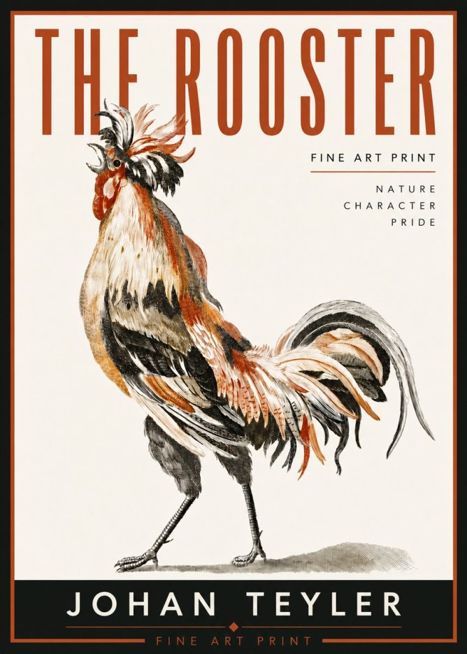 Johan Teyler The Rooster No5 - Plakat
