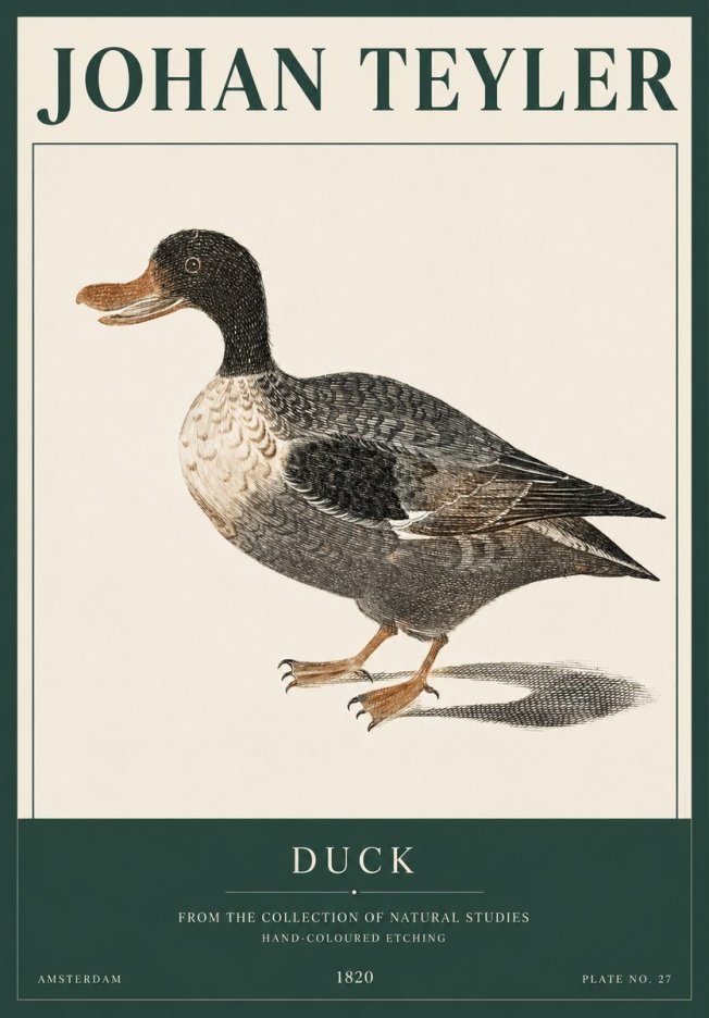 Johan Teyler Duck I No3 - Plakat