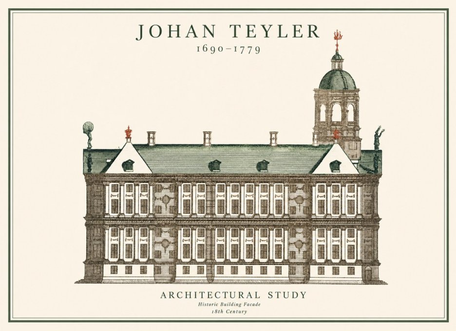 Johan Teyler Architectural Study V No1 - Plakat