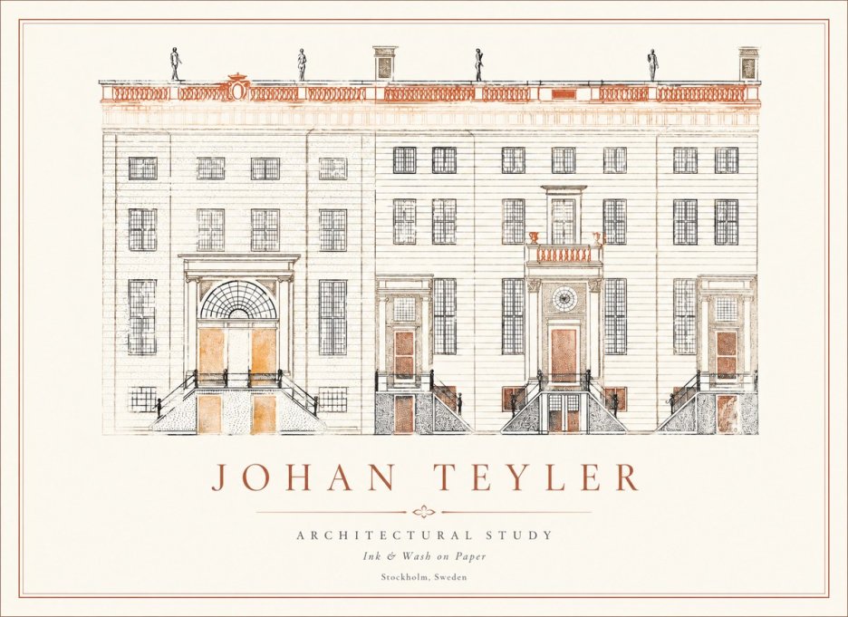 Johan Teyler Architectural Study VI No1 - Plakat