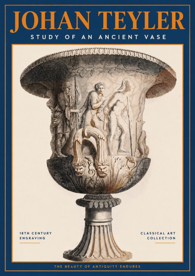 Johan Teyler Study of an Ancient Vase No2 - Plakat
