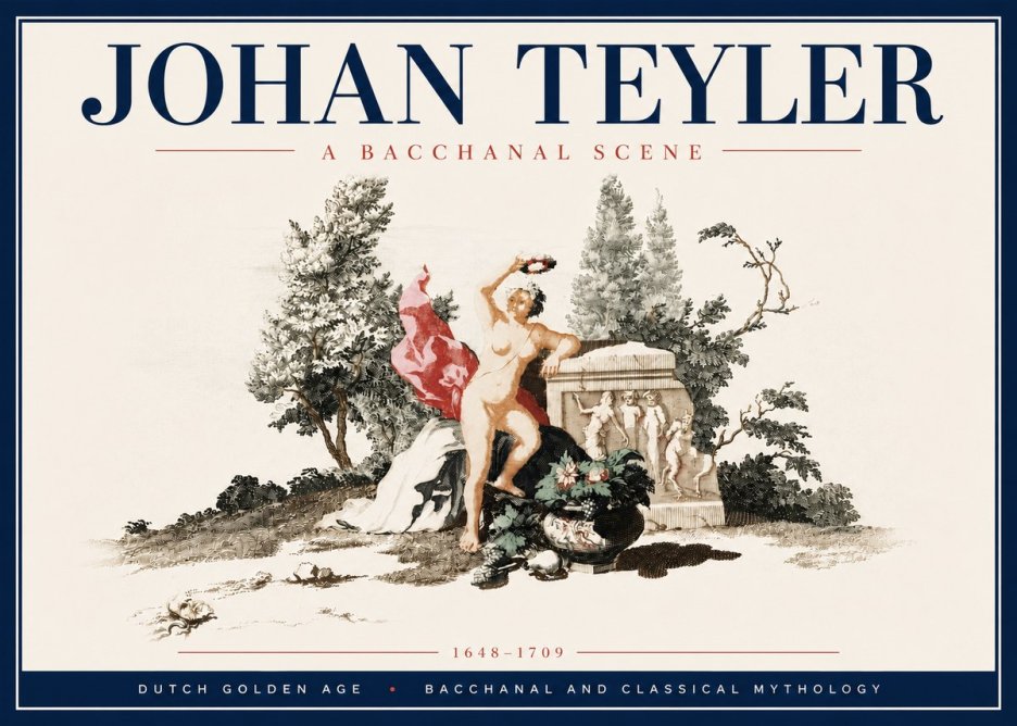 Johan Teyler A Bacchanal Scene No6 - Plakat