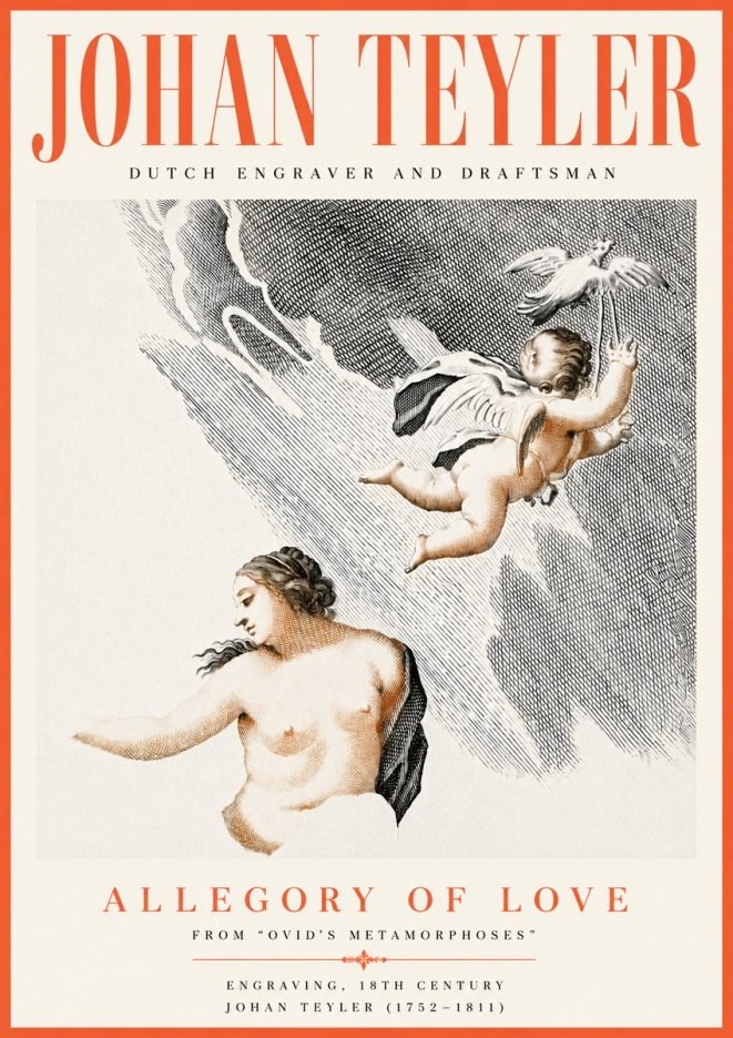 Johan Teyler Allegory of Love No6 - Plakat
