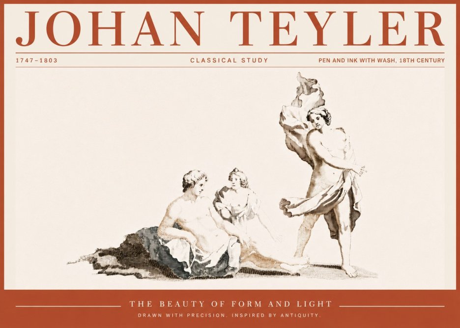 Johan Teyler Classical Study I No6 - Plakat