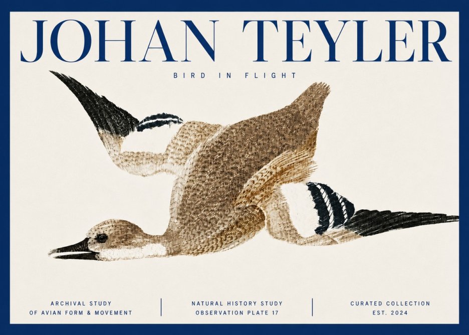 Johan Teyler Bird in Flight II No3 - Plakat