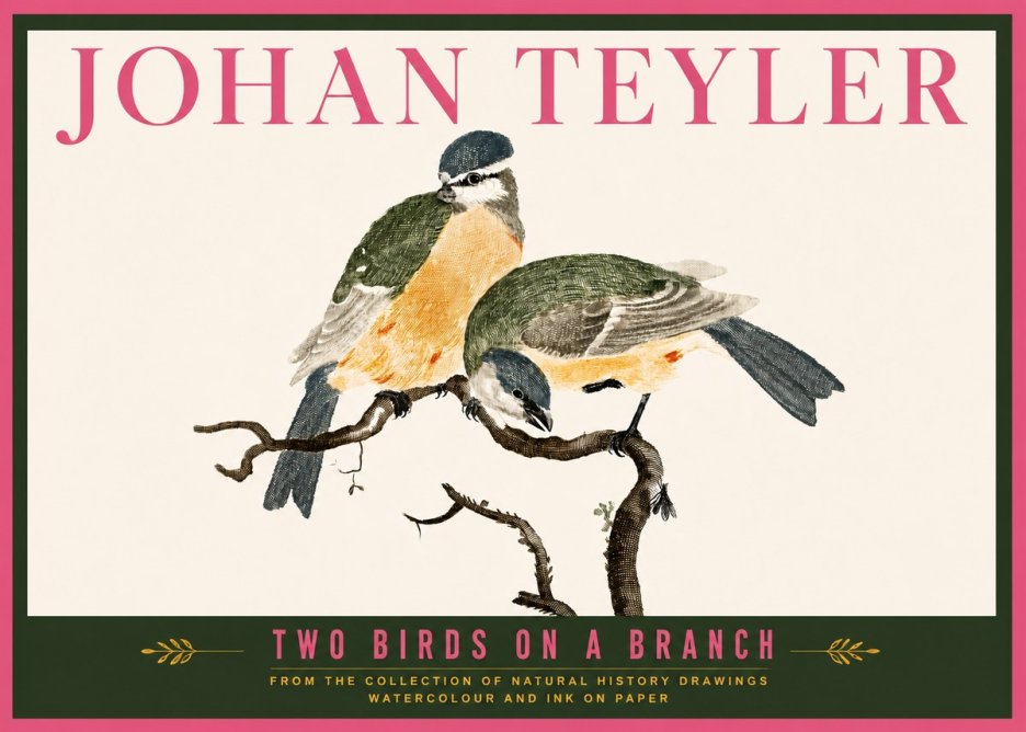 Johan Teyler Two Birds on a Branch No6 - Plakat