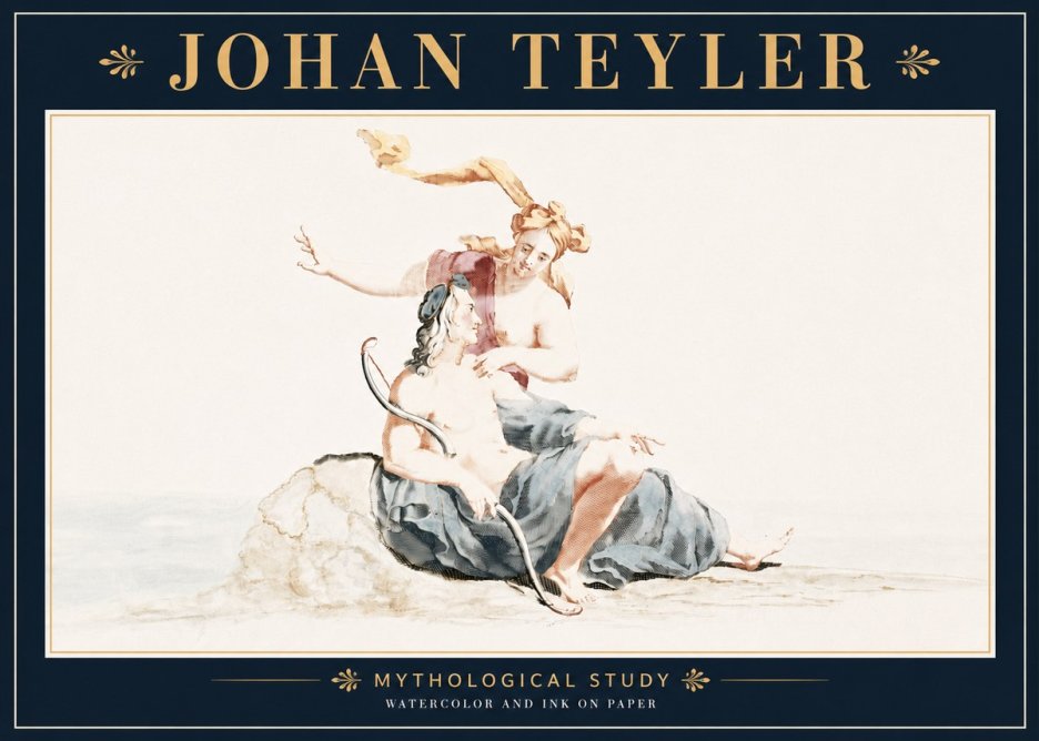 Johan Teyler Mythological Study No5 - Plakat