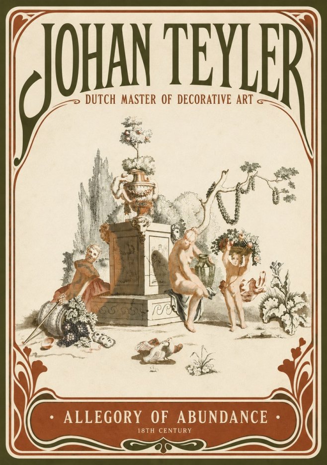 Johan Teyler Allegory of Abundance No2 - Plakat