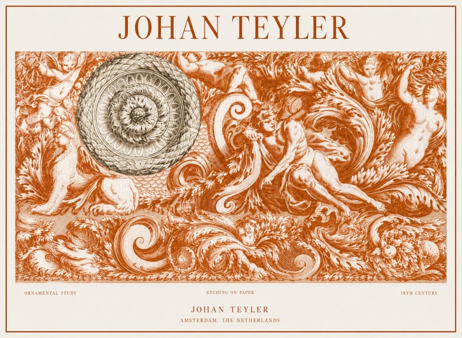 Johan Teyler Ornamental Study No1 - Plakat