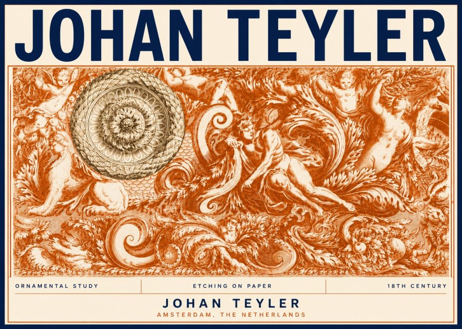 Johan Teyler Ornamental Study No5 - Plakat