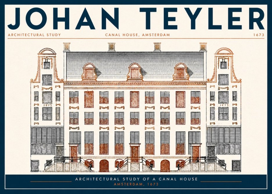 Johan Teyler Architectural Study VIII No3 - Plakat