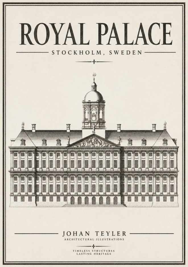 Johan Teyler Royal Palace No2 - Plakat