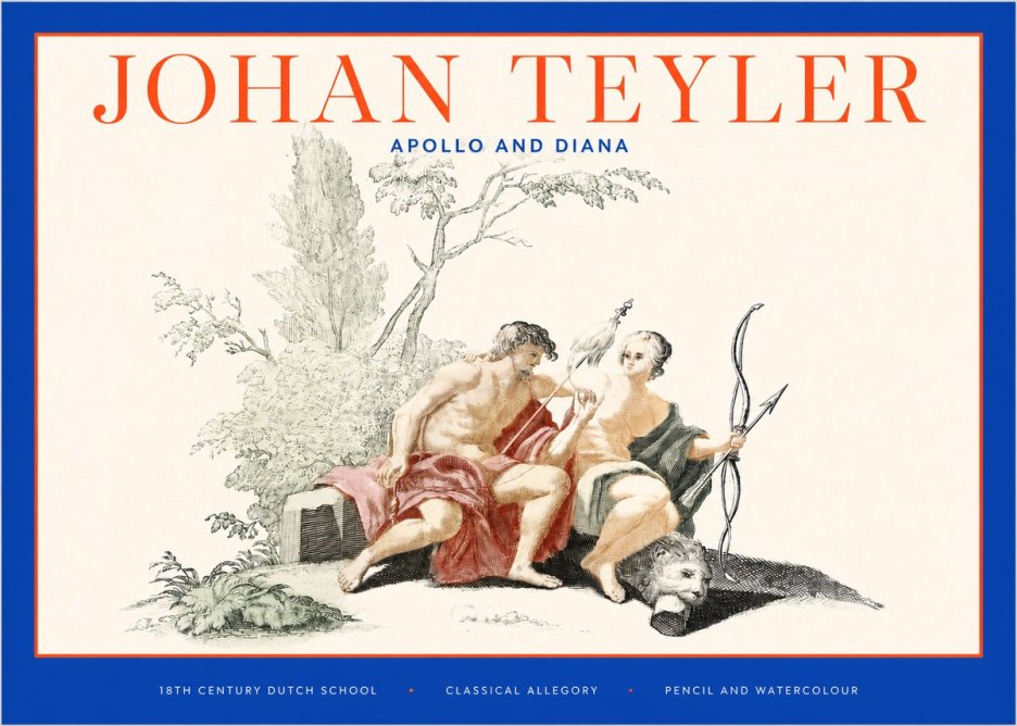 Johan Teyler Classical Study with Cupid and Symbols No6 - Plakat
