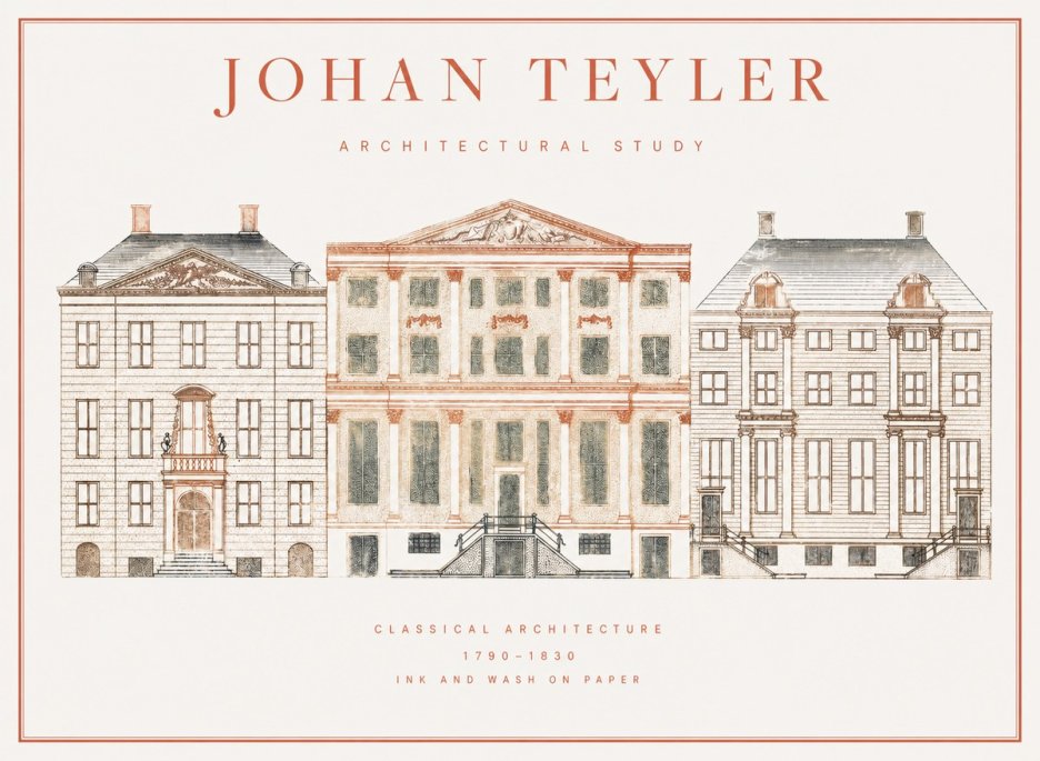 Johan Teyler Architectural Study IX No1 - Plakat
