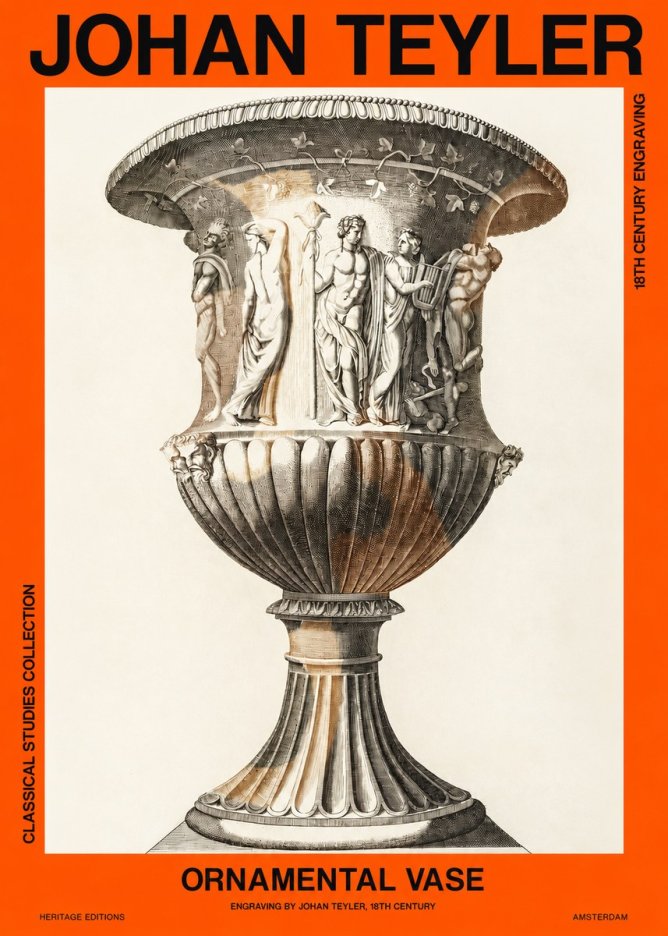 Johan Teyler Ornamental Vase II No2 - Plakat