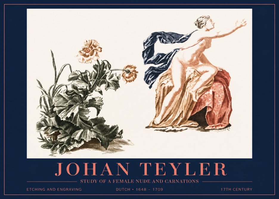 Johan Teyler A Study of Nature and Form No5 - Plakat