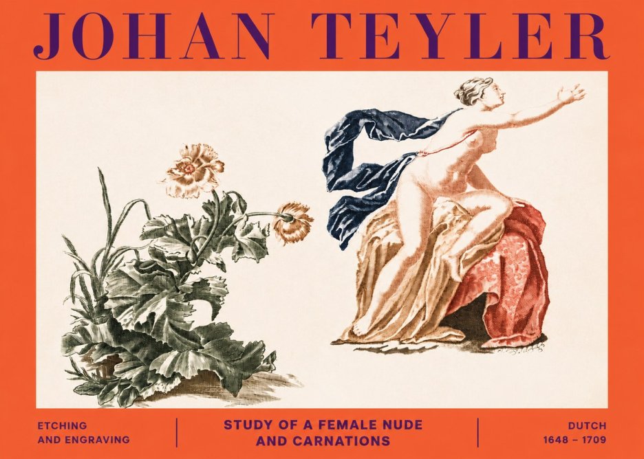 Johan Teyler A Study of Nature and Form No6 - Plakat