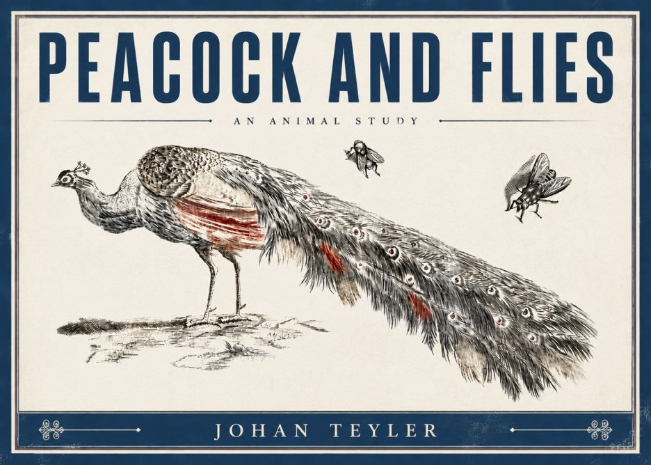 Johan Teyler Peacock and Flies - Animal Study No6 - Plakat