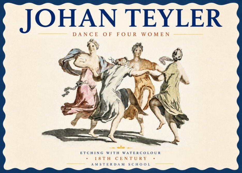Johan Teyler Dance of Four Women No4 - Plakat
