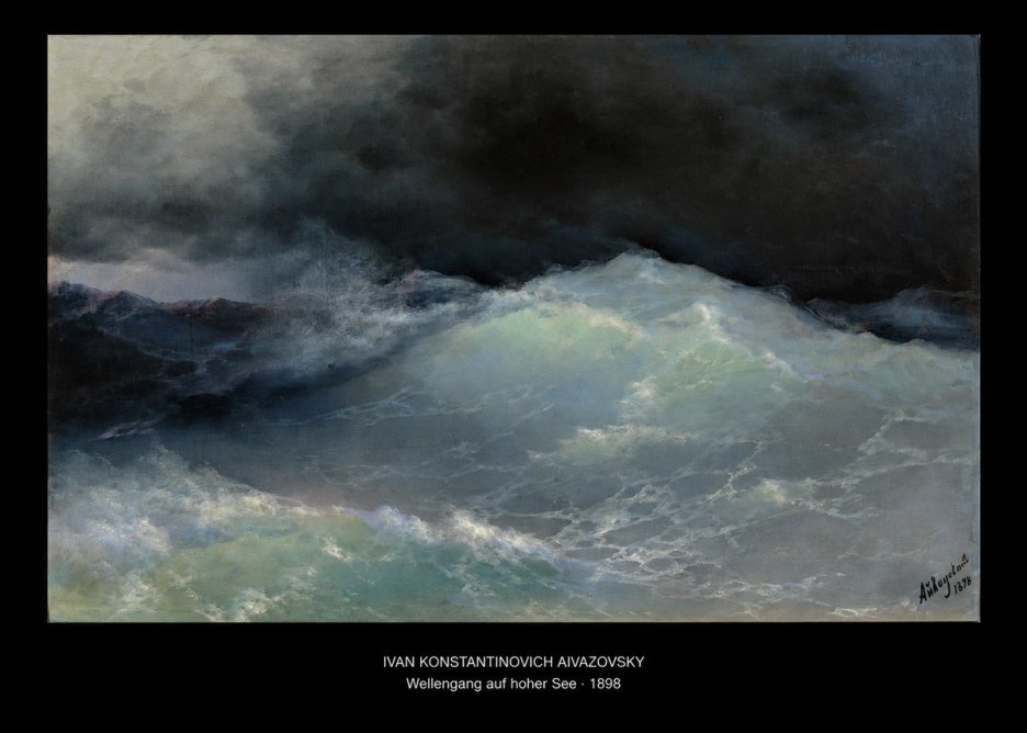 Ivan Konstantinovich Aivazovsky Wellengang Auf Hoher See No5 - Plakat