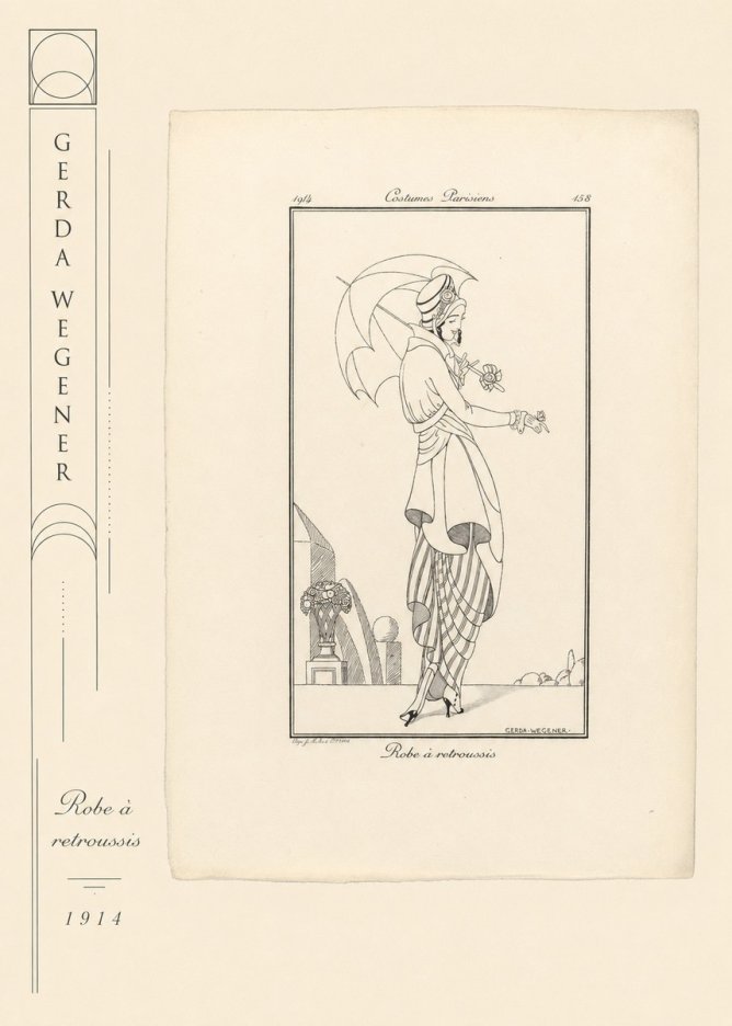 Gerda Wegener Robe À Retroussis No2 - Plakat