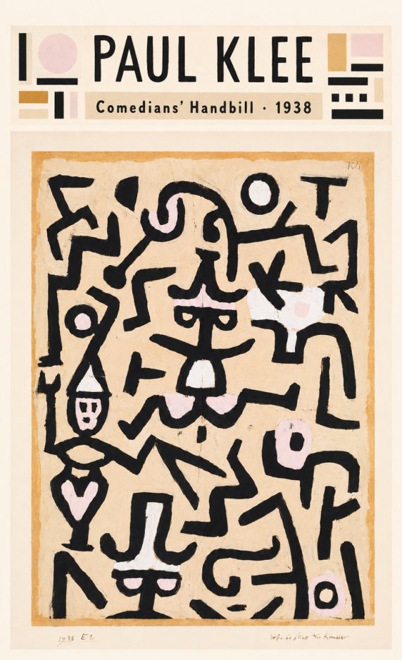 Paul Klee Comedians' Handbill No4 - Plakat