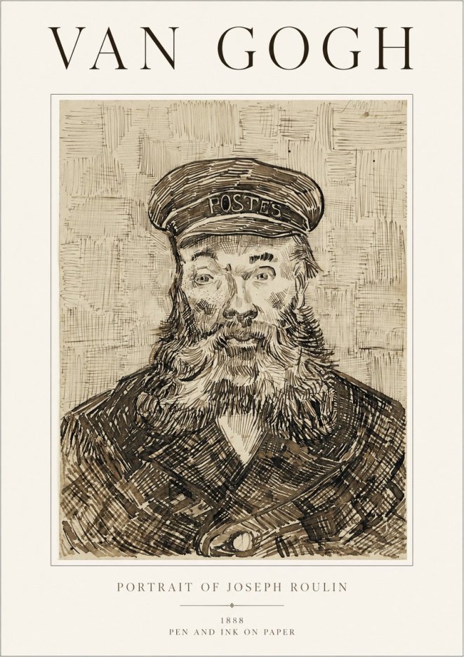 Van Gogh Portrait of Joseph Roulin I No1 - Plakat