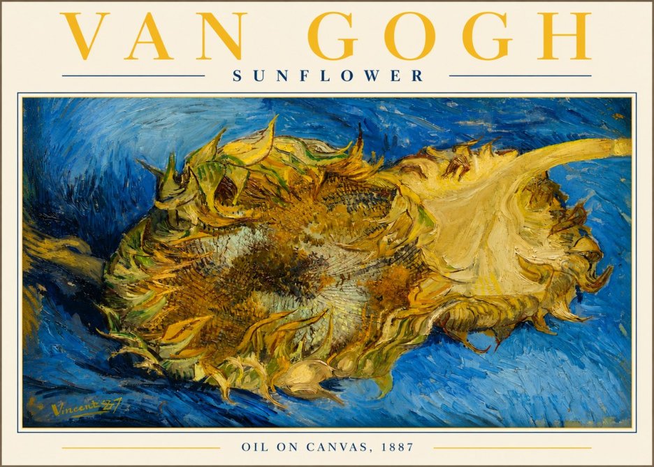 Van Gogh Sunflower No2 - Plakat