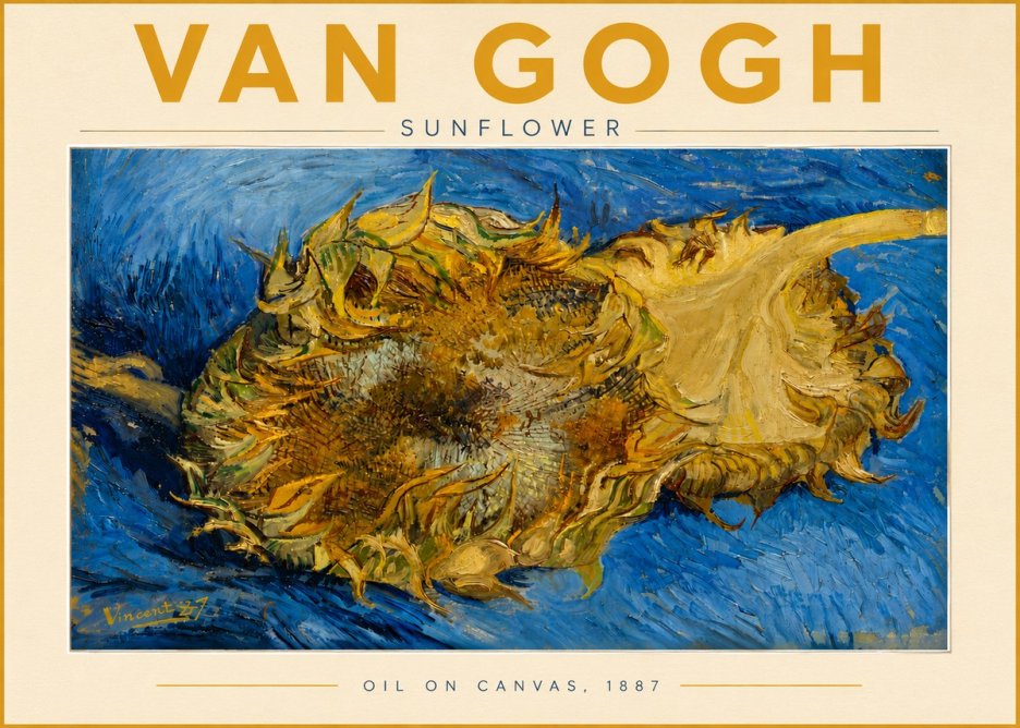 Van Gogh Sunflower No5 - Plakat