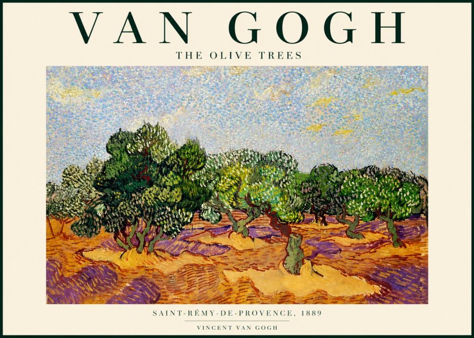Van Gogh The Olive Trees No4 - Plakat