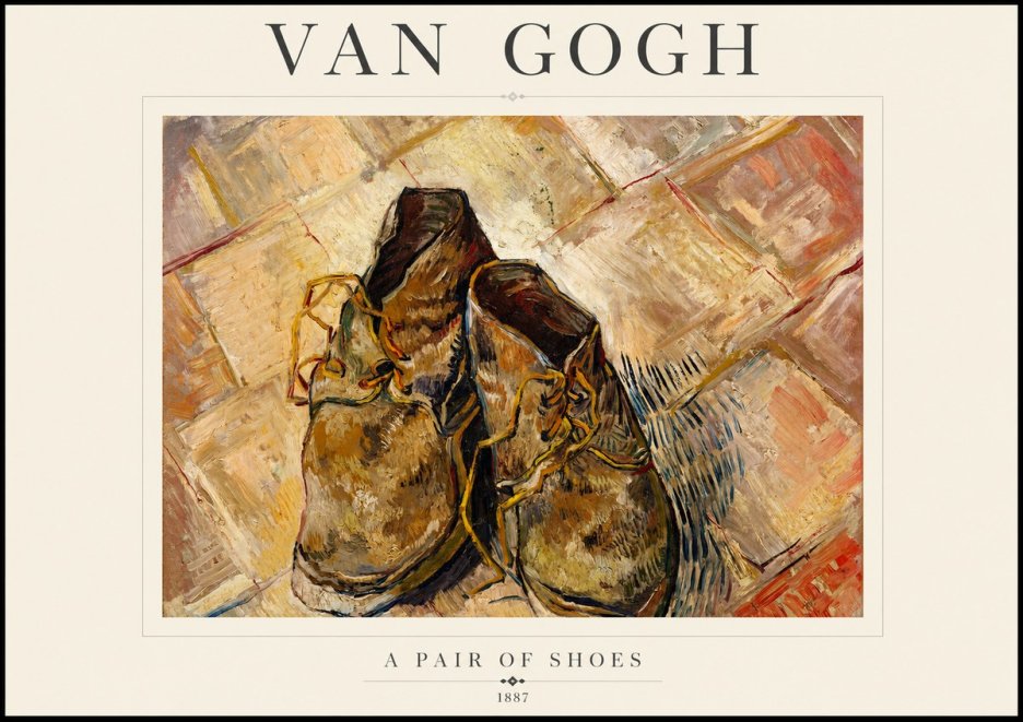 Van Gogh A Pair of Shoes No1 - Plakat