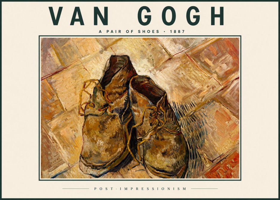 Van Gogh A Pair of Shoes No4 - Plakat