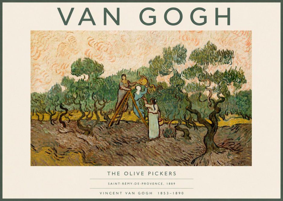 Van Gogh The Olive Pickers I No6 - Plakat